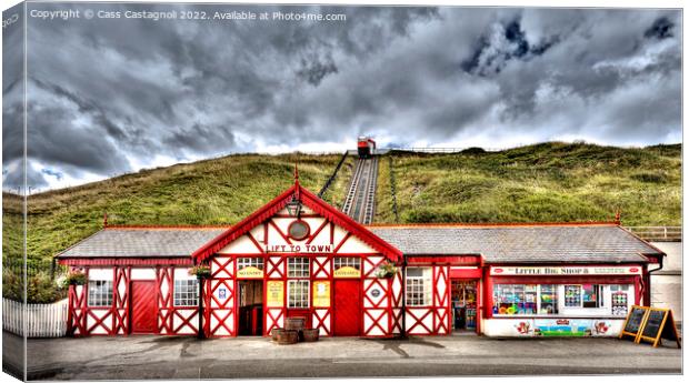 The Little Big Town - Saltburn by the Sea Canvas Print by Cass Castagnoli