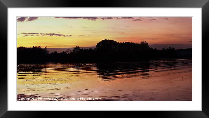 Sunset at sonning eye Framed Mounted Print by Doug McRae