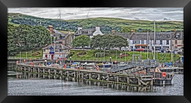 Girvan harbour view, South Ayrshire Framed Print by Allan Durward Photography