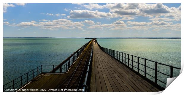 Southend Pier Print by Nigel Wilkins