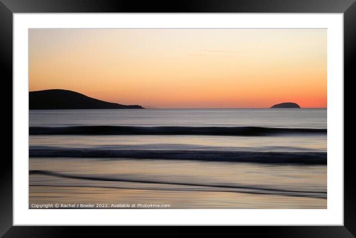 Sunset Seascape Framed Mounted Print by RJ Bowler