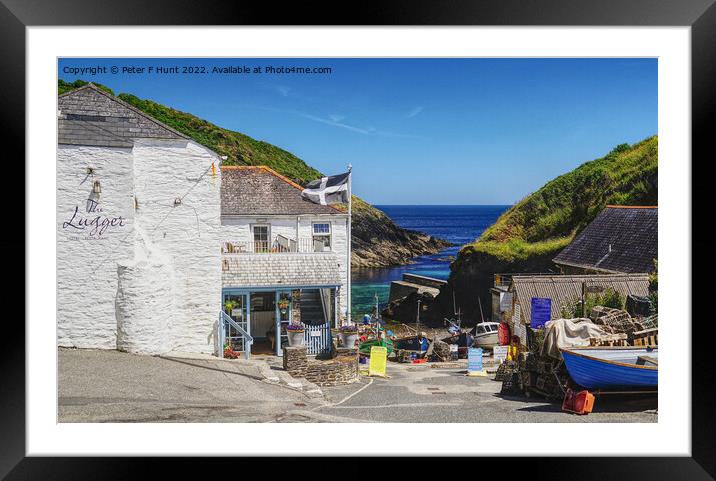 Portloe Fishing Village Cornwall Framed Mounted Print by Peter F Hunt
