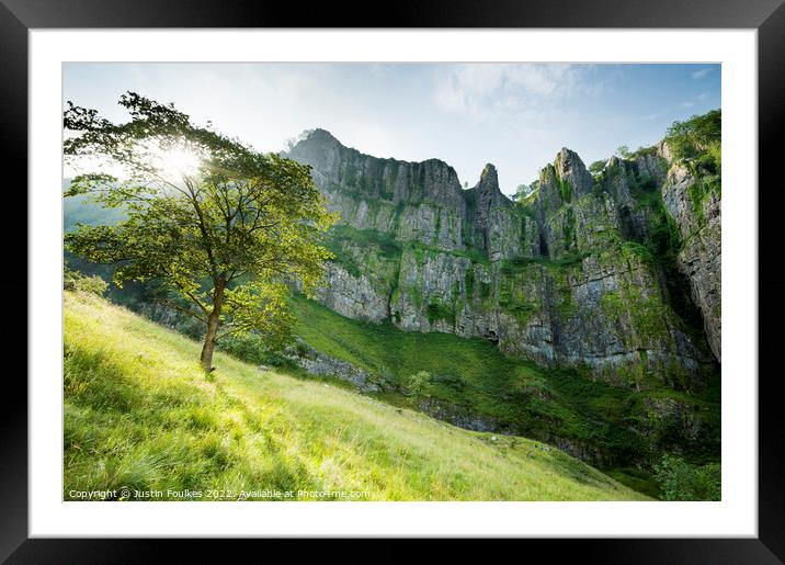 Cheddar Gorge, Somerset Framed Mounted Print by Justin Foulkes