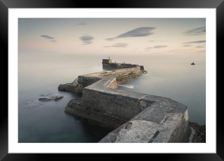 St Monans pier  Framed Mounted Print by Anthony McGeever