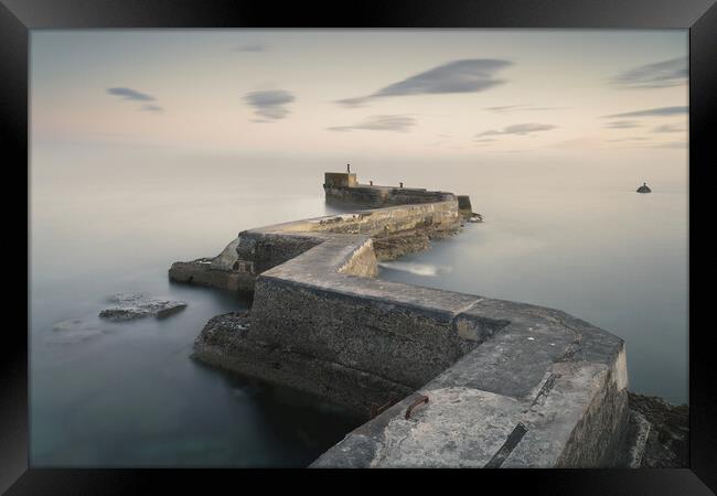 St Monans pier  Framed Print by Anthony McGeever