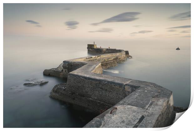 St Monans pier  Print by Anthony McGeever