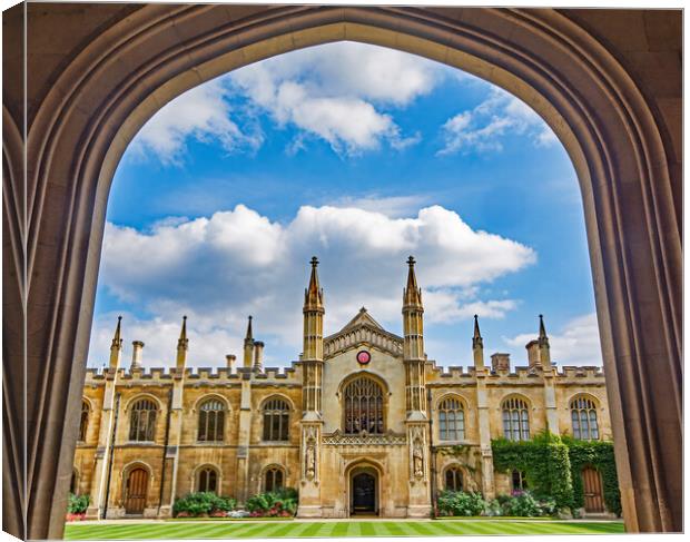 College through the Archway Canvas Print by Joyce Storey