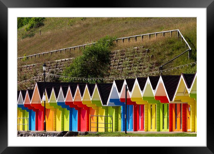 Scarborough Beach Huts II Framed Mounted Print by Gary Turner