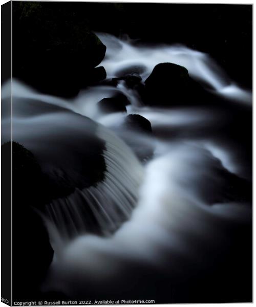 Glowing water Canvas Print by Russell Burton