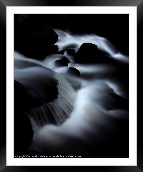 Glowing water Framed Mounted Print by Russell Burton
