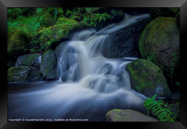 Free flowing Framed Print by Russell Burton