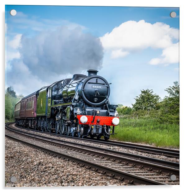 Steam Train No. 44871 Acrylic by Robin Lee