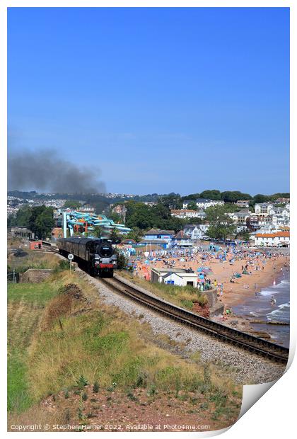 A Nostalgic Ride Along the English Riviera Print by Stephen Hamer