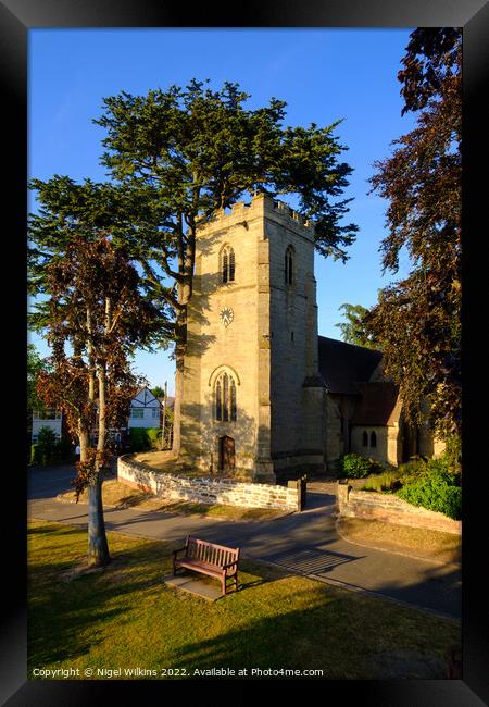 St Margaret's Church, Whitnash Framed Print by Nigel Wilkins