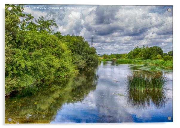 River Stour at Throop Acrylic by Derek Daniel