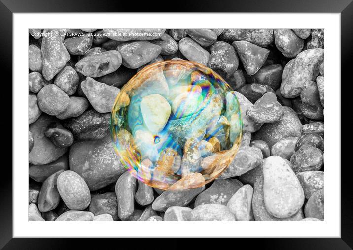 BUBBLE BEAUTY Framed Mounted Print by CATSPAWS 