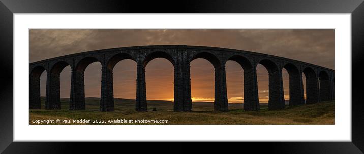Early morning at Ribblehead Viaduct Framed Mounted Print by Paul Madden