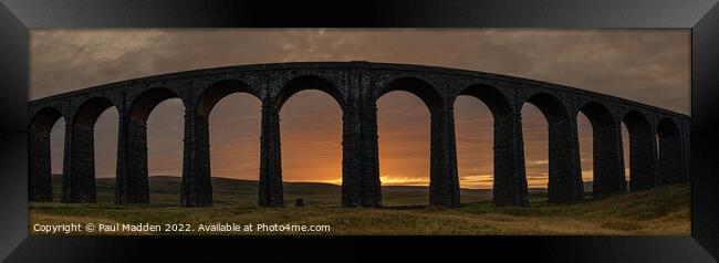 Early morning at Ribblehead Viaduct Framed Print by Paul Madden