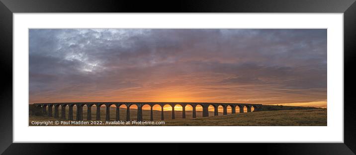 Sunrise at Ribblehead Viaduct Framed Mounted Print by Paul Madden