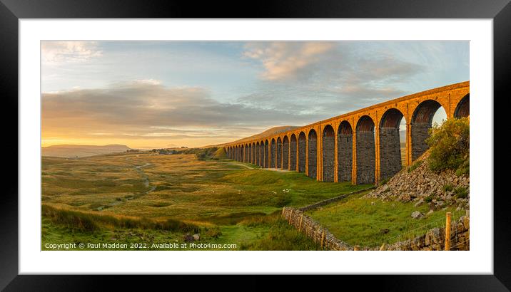 Morning at Ribblehead Viaduct Framed Mounted Print by Paul Madden