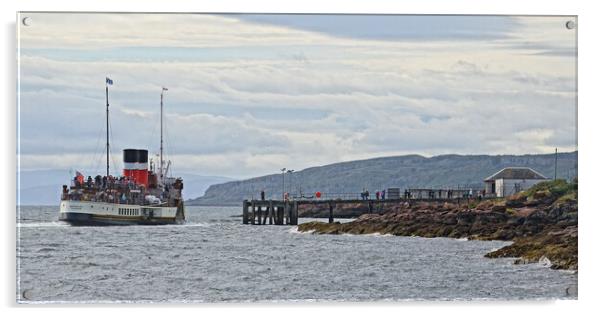 PS Waverley berthing at Millport Keppel Acrylic by Allan Durward Photography