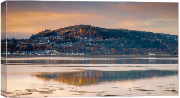 Sunrise over the Beauly Firth Canvas Print by John Frid