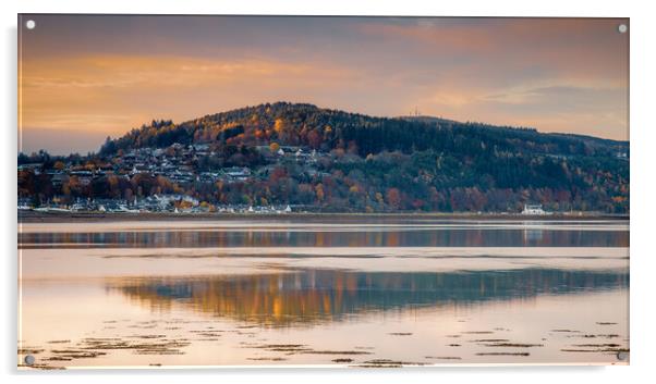 Sunrise over the Beauly Firth Acrylic by John Frid