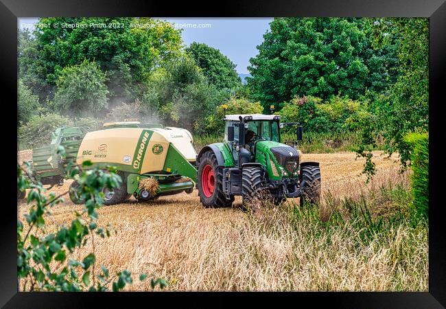 Bringing in the Harvest Framed Print by Stephen Pimm