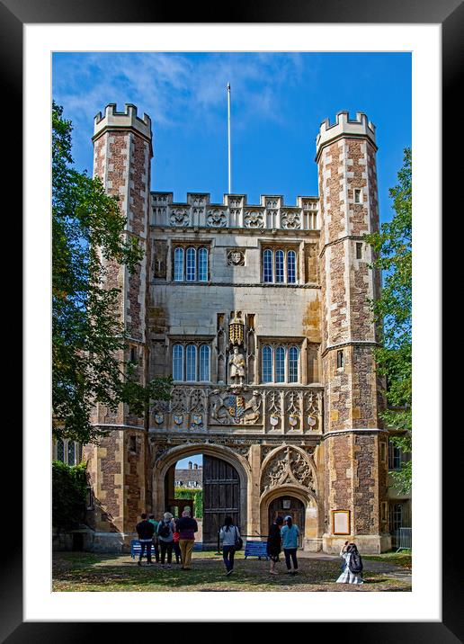 Trinity College Great Gate Framed Mounted Print by Joyce Storey