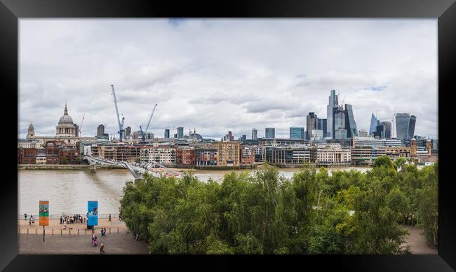 St Pauls and Square Mile panorama Framed Print by Jason Wells