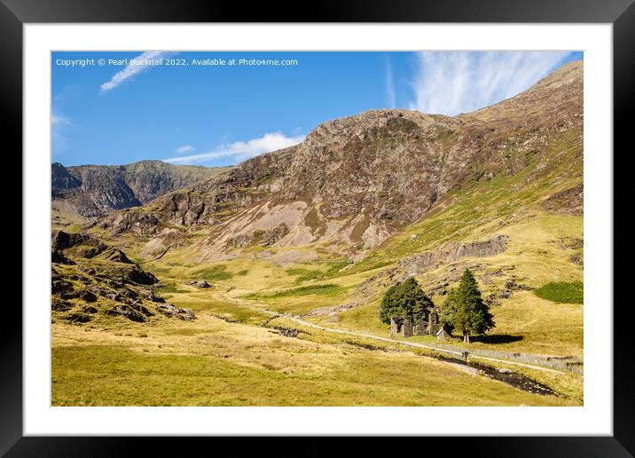 Watkin Path Route to Snowdon Framed Mounted Print by Pearl Bucknall