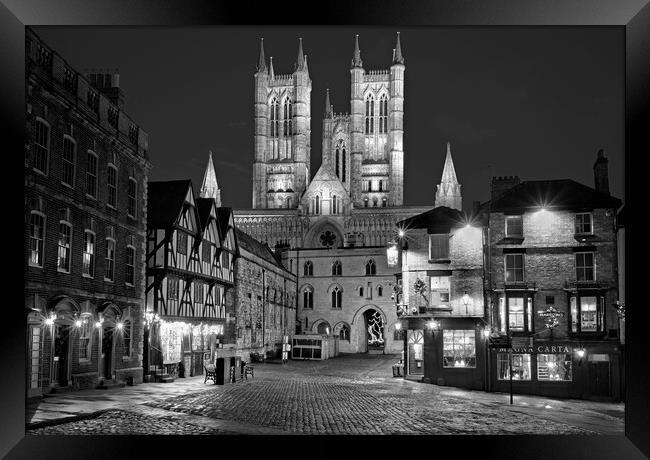 Lincoln Cathedral and Castle Square Framed Print by Darren Galpin