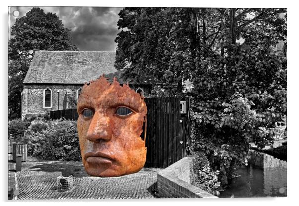 Bulkhead Statue, Canterbury Acrylic by Darren Galpin
