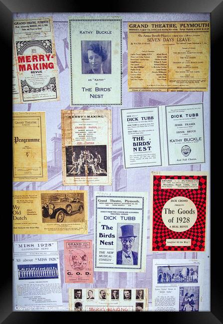 Roaring Variety Theatre Framed Print by Roger Mechan