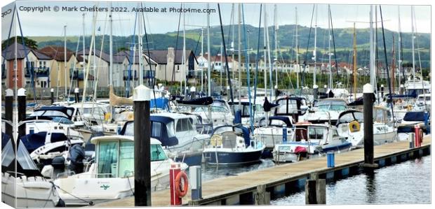DEGANWY MARINA 1 Canvas Print by Mark Chesters
