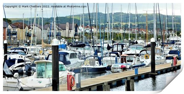 DEGANWY MARINA 1 Print by Mark Chesters