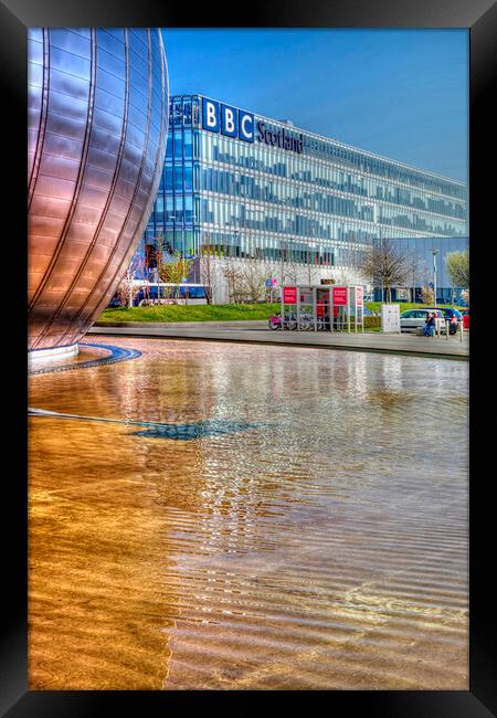 Imax Pool & BBC Building Framed Print by Valerie Paterson