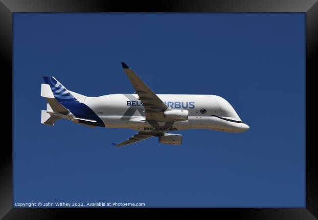 Airbus Beluga at RIAT 2022 Framed Print by John Withey