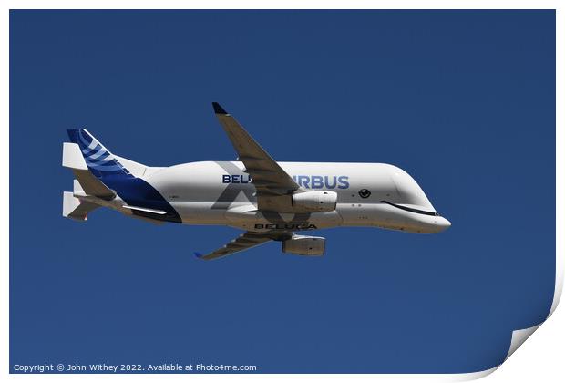 Airbus Beluga at RIAT 2022 Print by John Withey