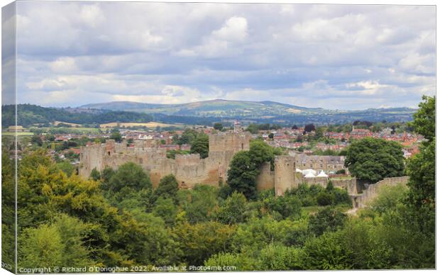 Ludlow Castle Canvas Print by Richard O'Donoghue