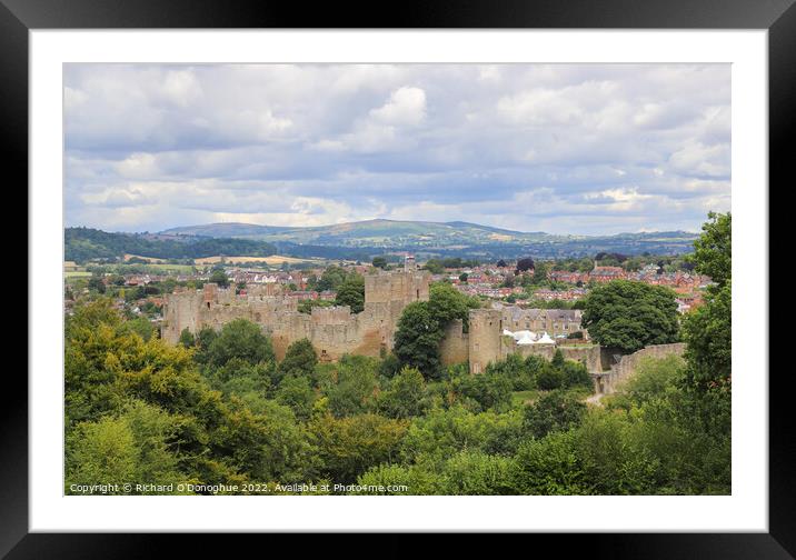 Ludlow Castle Framed Mounted Print by Richard O'Donoghue