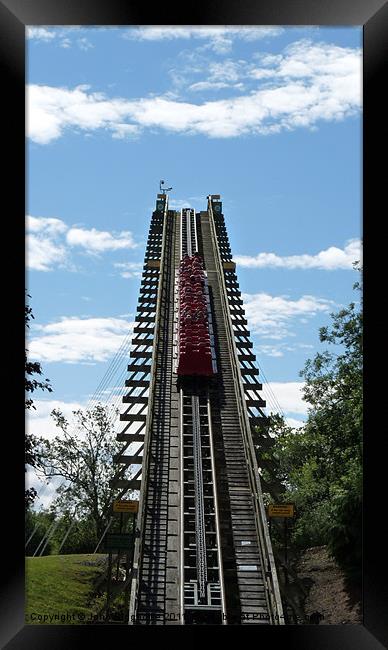 Roller Coaster Framed Print by John Biggadike