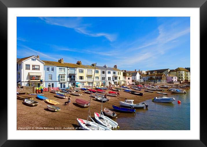The Harbour At Teignmouth  Framed Mounted Print by Sheila Ramsey