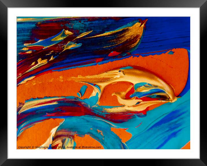 Abstract 340 Framed Mounted Print by Stephanie Moore