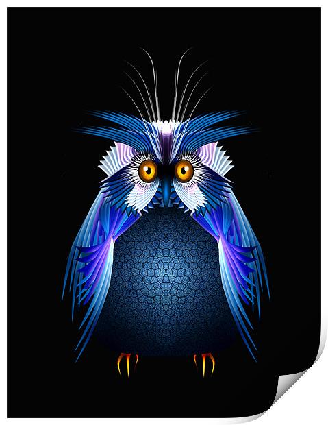 Wise Old Owl Print by Julie Hoddinott