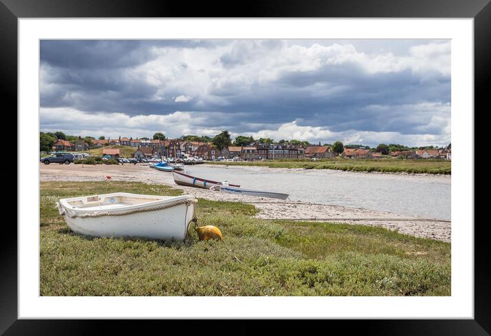 Boats beached at Blakeney Framed Mounted Print by Jason Wells