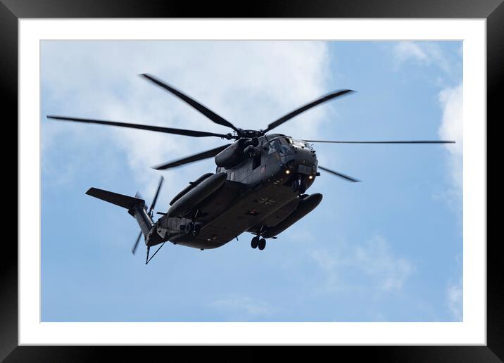 German Sikorsky CH-53G Sea Stallion Framed Mounted Print by J Biggadike