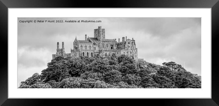St Michael's Mount Castle Cornwall  Framed Mounted Print by Peter F Hunt