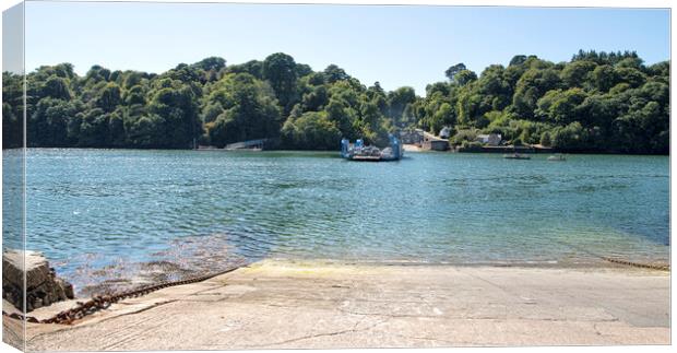 The iconic King Harry Ferry Cornwall Canvas Print by kathy white
