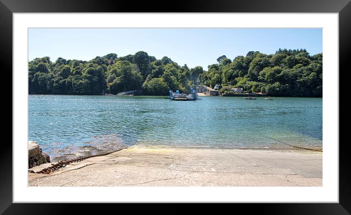 The iconic King Harry Ferry Cornwall Framed Mounted Print by kathy white